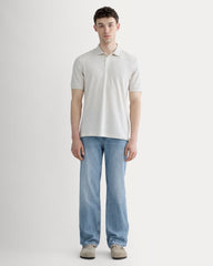The Pique Polo | Heathered Oat