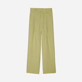 The Linen Way-High庐 Drape Pant | Leek