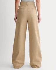 The Draper Pleated Pant in Buttersmooth | Ash Brown | 30" Inseam