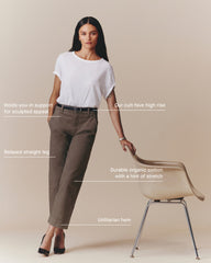 The Utility Straight-Leg Pant | Rosewood | 28.5" Inseam