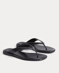 The Leather Flip Flop | Black