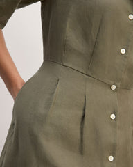 The Frolic Dress in Linen | Kalamata