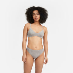 The Cotton Bralette | Heathered Grey