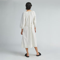 The Raglan Sleeve Poplin Dress | Black / Canvas Tan