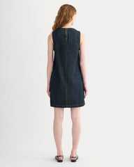 The Denim Shift Dress | Dark Indigo