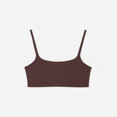 The Invisible Square-Neck Bralette | Dark Tan