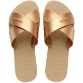 Women's Aqua Metallic Sandals