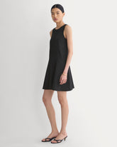Drop Waist Mini Dress | Black