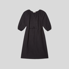 The Raglan Sleeve Poplin Dress | Black