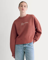 ESENSMOD x The Laufey Foundation Cropped Sweatshirt | Dusty Red