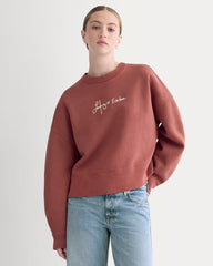 ESENSMOD x The Laufey Foundation Cropped Sweatshirt | Dusty Red