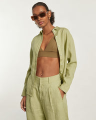 The Must-Have Shirt in Linen | Leek