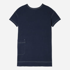 The Oversized Mariner Dress | Navy / White