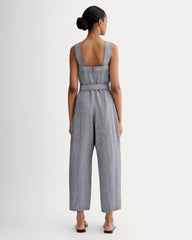The Utility Coverall in Linen | Navy Chambray