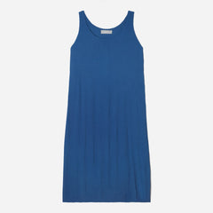 The Naia鈩?Ripple Tank Dress | Deep Blue