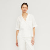 The Linen Workwear Shirt | White