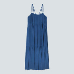 The Naia鈩?Ripple Tiered Maxi Dress | Deep Blue