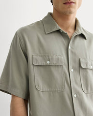 The Relaxed Utility Shirt in Buttersoft | Sage Green