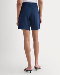 Tailored A-Line Short | Navy
