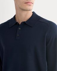 Ultrasoft Polo Sweater | Navy