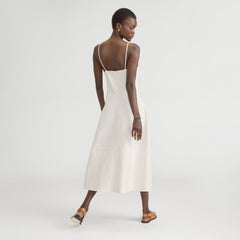 The Structured Cotton Bell Dress | Bone