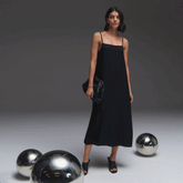 The Japanese GoWeave庐 Slip Dress | Black