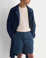 Pleated Easy Short | Midnight Navy