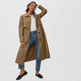 The Long Mac Coat | Toasted Coconut