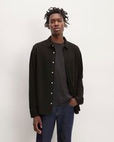 The Long-Sleeve Pique Shirt | Black