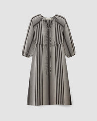 The TENCEL™ Gathered Maxi Dress | Black / Bone