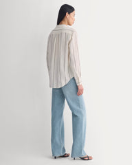 The Must-Have Shirt in Linen | Gardenia/Meteorite