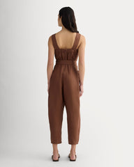The Utility Coverall in Linen | Cedarwood