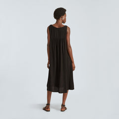 The Naia鈩?Ripple Tank Dress | Black