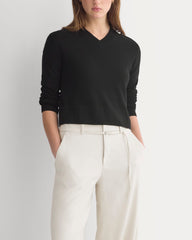 Wide-Leg Belted Pant in Stretch Linen | Birch | Long