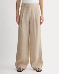 The Linen Way-High庐 Drape Pant | Cornstalk Chambray