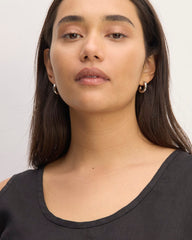 The Scoop Tank in Linen | Black