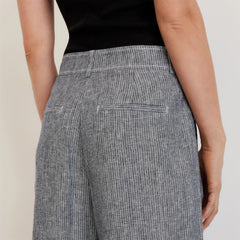 The Linen Way-High庐 Drape Pant | Canvas Tan / Navy