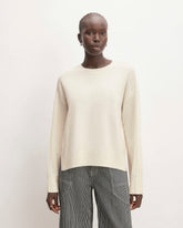 The Good Merino Wool Crewneck Sweater | Bone