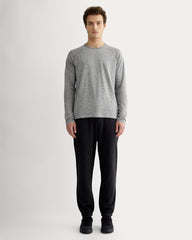 The Rec Long-Sleeve Crew | Heathered Grey