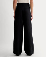 The Linen Way-High庐 Drape Pant | Black