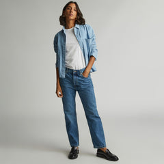 The Rigid Slouch Jean | Washed Indigo | 27.5鈥?Inseam