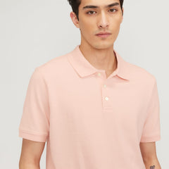 The Pique Polo | Petal Pink