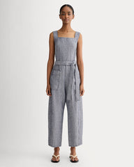 The Utility Coverall in Linen | Navy Chambray
