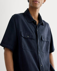 The Relaxed Utility Shirt in Buttersoft | Navy
