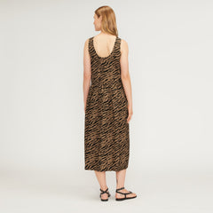 The Poplin Summer Dress | Tiger Stripe Toasted Coconut