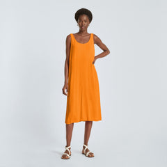 The Naia鈩?Ripple Tank Dress | Turmeric