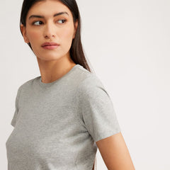 The Organic Cotton Crew Tee | Heathered Grey