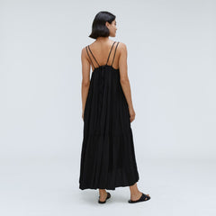The Naia鈩?Ripple Tiered Maxi Dress | Black