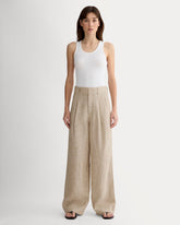 The Linen Way-High庐 Drape Pant | Cornstalk Chambray