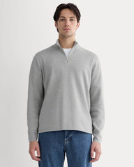 The No-Sweat Quarter-Zip | Heathered Grey
